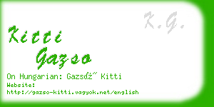 kitti gazso business card